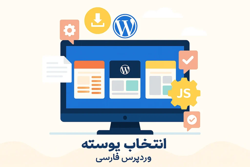 انتخاب پوسته برای وردپرس فارسی دانلود رایگان